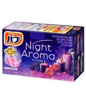 Kao BUB Night Aroma — A Calm & Luxurious Evening Bath Ritual (12 tablets)